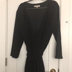 black wrap dress plus size
